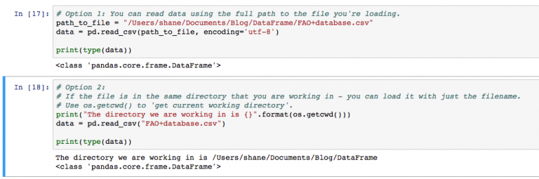 Python Pandas Dataframe Load Edit View Data Shane Lynn